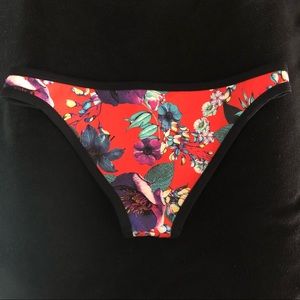 NWT! Seafolly Scuba Hipster Floral Tangelo Bottoms